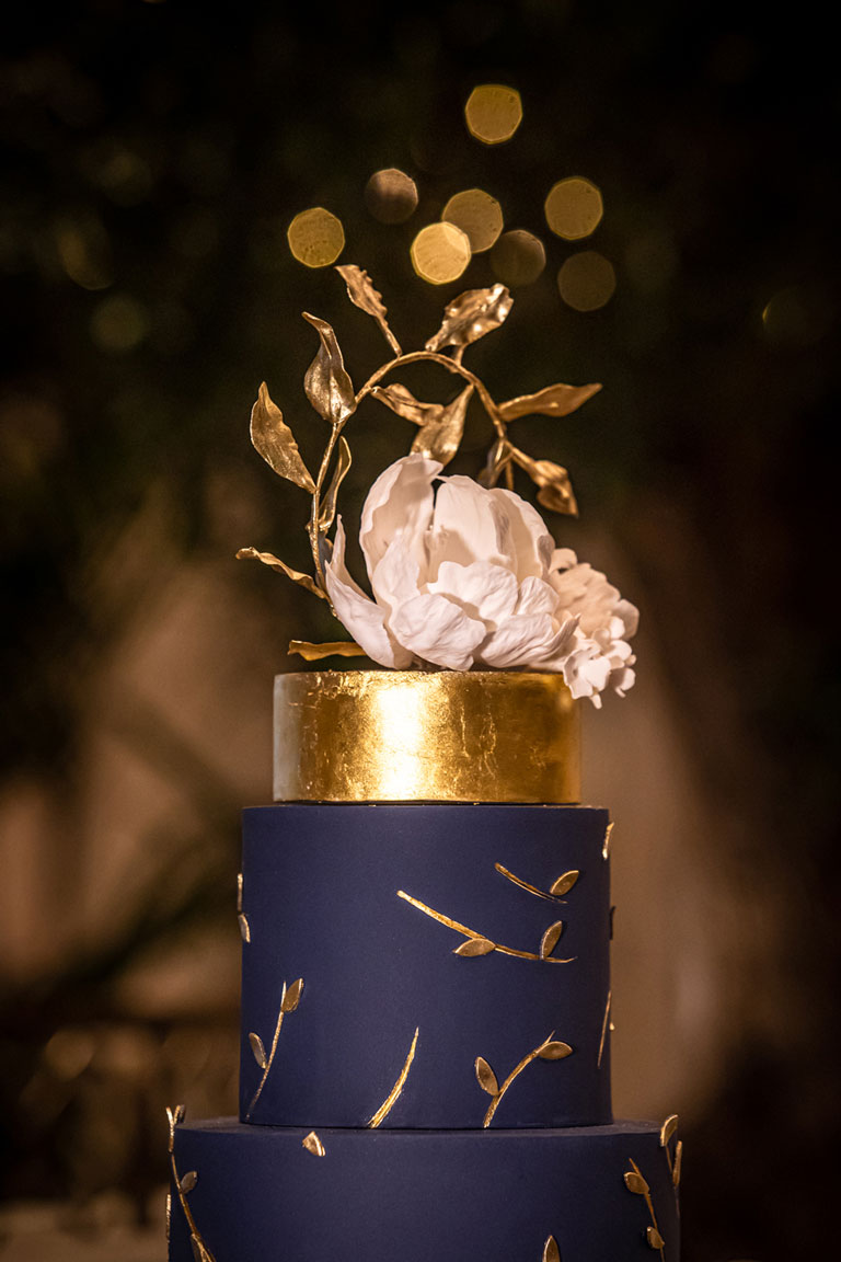 elegant floral cake topper