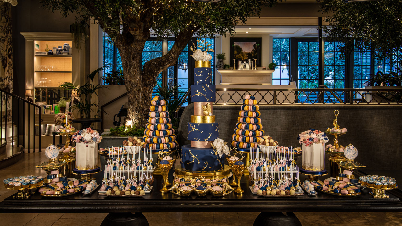A dessert table at Kimpton Fitzroy