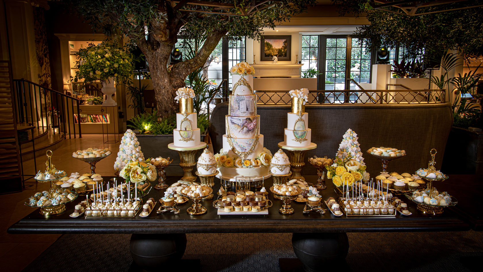 Indulgence Bar&reg; Dessert Table at Kimpton Fitzroy by GC Couture, Pureveyors Of Luxury Cakes